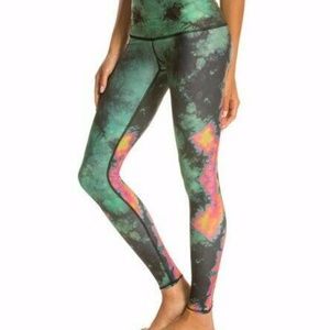 Teeki Green Eagle Feather Leggings